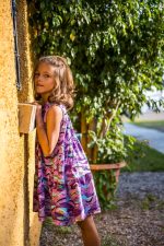 Sukienka A-line Fioletowe Ośmiornice - obrazek 2