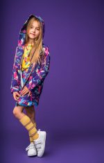Purple Parrot Zipped Hoodie - Image 4