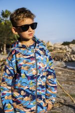 Bluza z kapturem na zamek Niebieskie Ośmiornice - obrazek 3