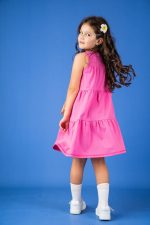 Sukienka A-line Różowa - obrazek 4