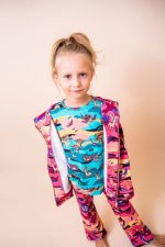 Bluza z kapturem na zamek Bordowa Sawanna - obrazek 6