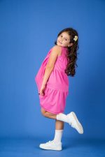 Sukienka A-line Różowa - obrazek 5