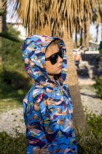 Bluza z kapturem na zamek Niebieskie Ośmiornice - obrazek 2