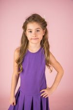 Sukienka na ramiączka Fioletowa - obrazek 3