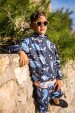 Bluza Kangurka Czarny Delfin - obrazek 2