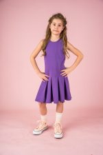 Sukienka na ramiączka Fioletowa - obrazek 5