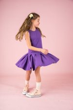 Sukienka na ramiączka Fioletowa - obrazek 6