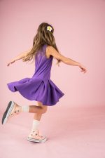 Sukienka na ramiączka Fioletowa - obrazek 7