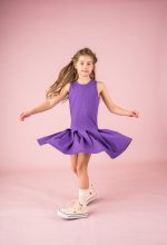 Sukienka na ramiączka Fioletowa - obrazek 8