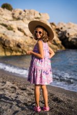 Sukienka A-line Różowy Delfin - obrazek 3