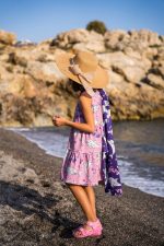 Sukienka A-line Różowy Delfin - obrazek 2