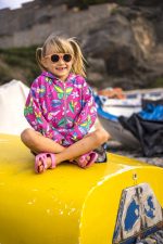 Bluza z kapturem na zamek Różowe Motyle - obrazek 4