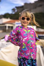 Bluza z kapturem na zamek Różowe Motyle - obrazek 5