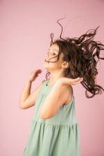 Sukienka A-line Oliwkowa - obrazek 5