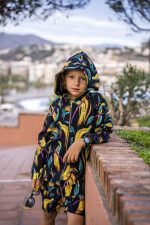 Black Bird of paradise zip hoodie - Image 4