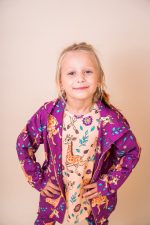 Bluza z kapturem na zamek Różowa Żyrafa - obrazek 2