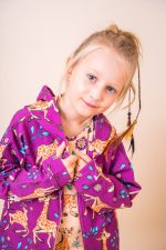 Bluza z kapturem na zamek Różowa Żyrafa - obrazek 8