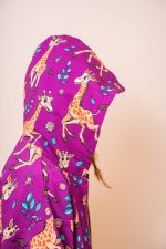 Bluza z kapturem na zamek Różowa Żyrafa - obrazek 9