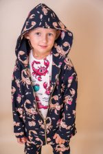 Bluza z kapturem na zamek Czarny Skorpion - obrazek 4