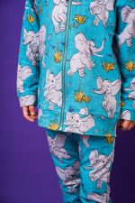 Bluza z kapturem na zamek Turkusowy Słoń - obrazek 2