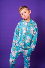 Bluza z kapturem na zamek Turkusowy Słoń - obrazek 4