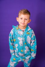 Bluza z kapturem na zamek Turkusowy Słoń - obrazek 5