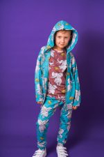 Bluza z kapturem na zamek Turkusowy Słoń - obrazek 7