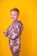 Bluza z kapturem na zamek Brązowy Słoń - obrazek 5