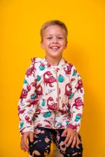 Bluza z kapturem na zamek Kremowy Skorpion - obrazek 3