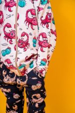 Bluza z kapturem na zamek Kremowy Skorpion - obrazek 4