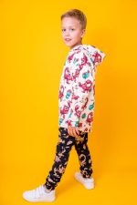 Bluza z kapturem na zamek Kremowy Skorpion - obrazek 6