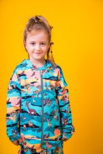 Sukienka z długim rękawem Turkusowa Sawanna - obrazek 6