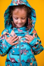 Bluza z kapturem na zamek Turkusowa Sawanna - obrazek 7