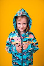 Bluza z kapturem na zamek Turkusowa Sawanna - obrazek 8