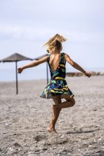 Black Toucan Swim Dress UPF50+ - Image 2