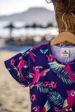 Sukienka z falbanami Fioletowa Papuga - obrazek 6