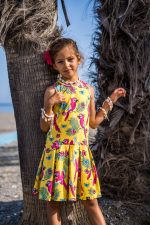 Yellow Parrot tennis sleeveless dress - Image 3