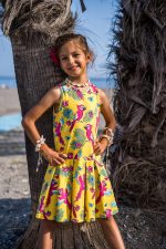 Yellow Parrot tennis sleeveless dress - Image 4