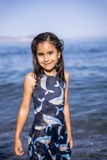 Navy Whale Swim Dress UPF50+ - Image 2