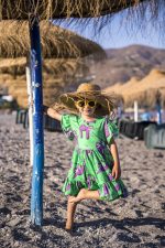 Sukienka z falbanami Zielony Leniwiec - obrazek 2