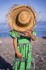 Sukienka z falbanami Zielony Leniwiec - obrazek 3