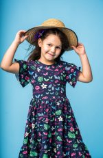 Costa Rica Navy Frilled Dress - Image 3