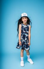 Sukienka na ramiączka Granatowy Wieloryb - obrazek 4