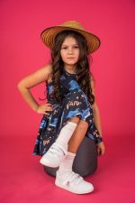 Sukienka na ramiączka Czarny Delfin - obrazek 3