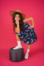 Sukienka na ramiączka Czarny Delfin - obrazek 4