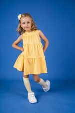 Sukienka A-line Żółta - obrazek 2