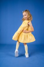 Sukienka A-line Żółta - obrazek 3