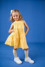 Sukienka A-line Żółta - obrazek 4