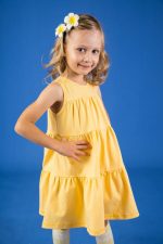 Sukienka A-line Żółta - obrazek 5