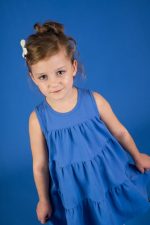 Sukienka A-line Niebieska - obrazek 2